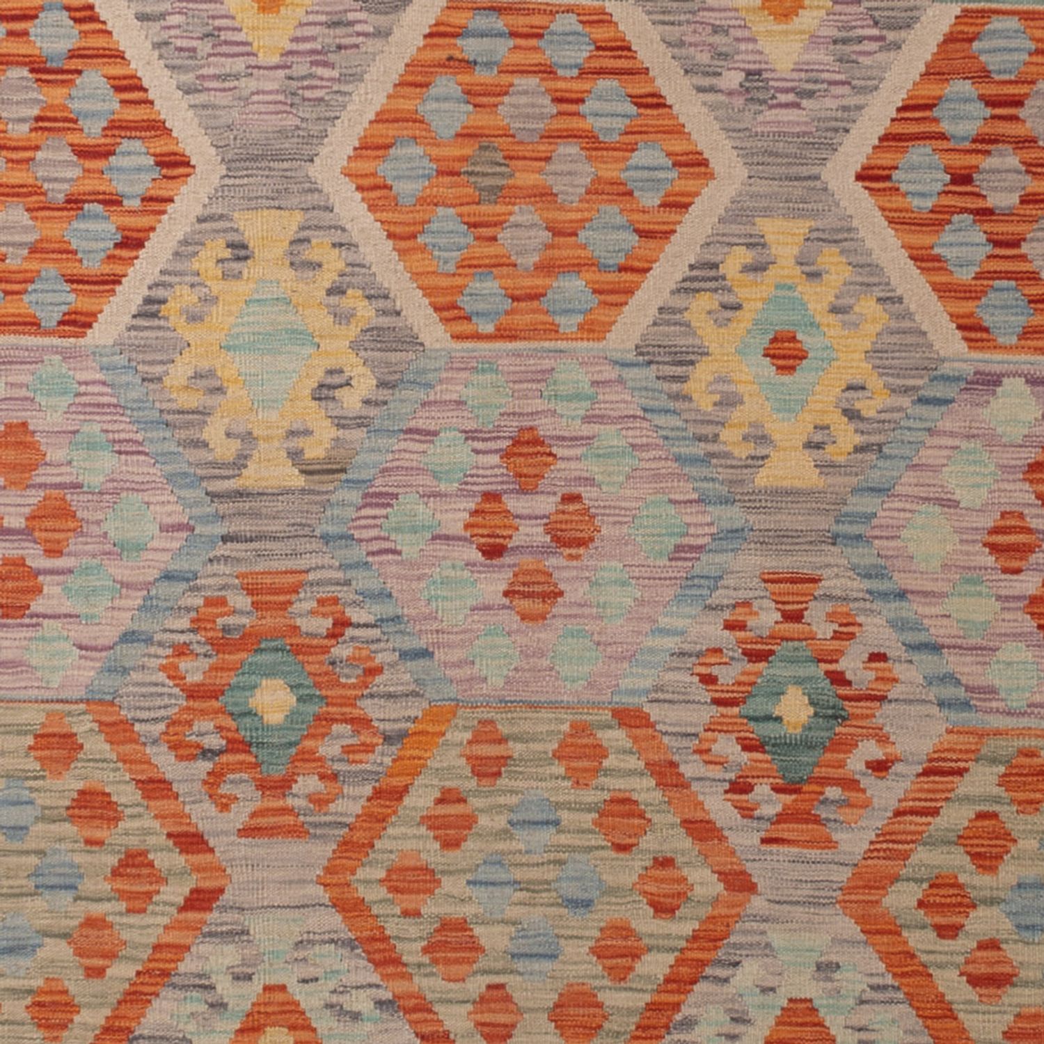 Kelim Rug - Splash - 337 x 251 cm - colorful