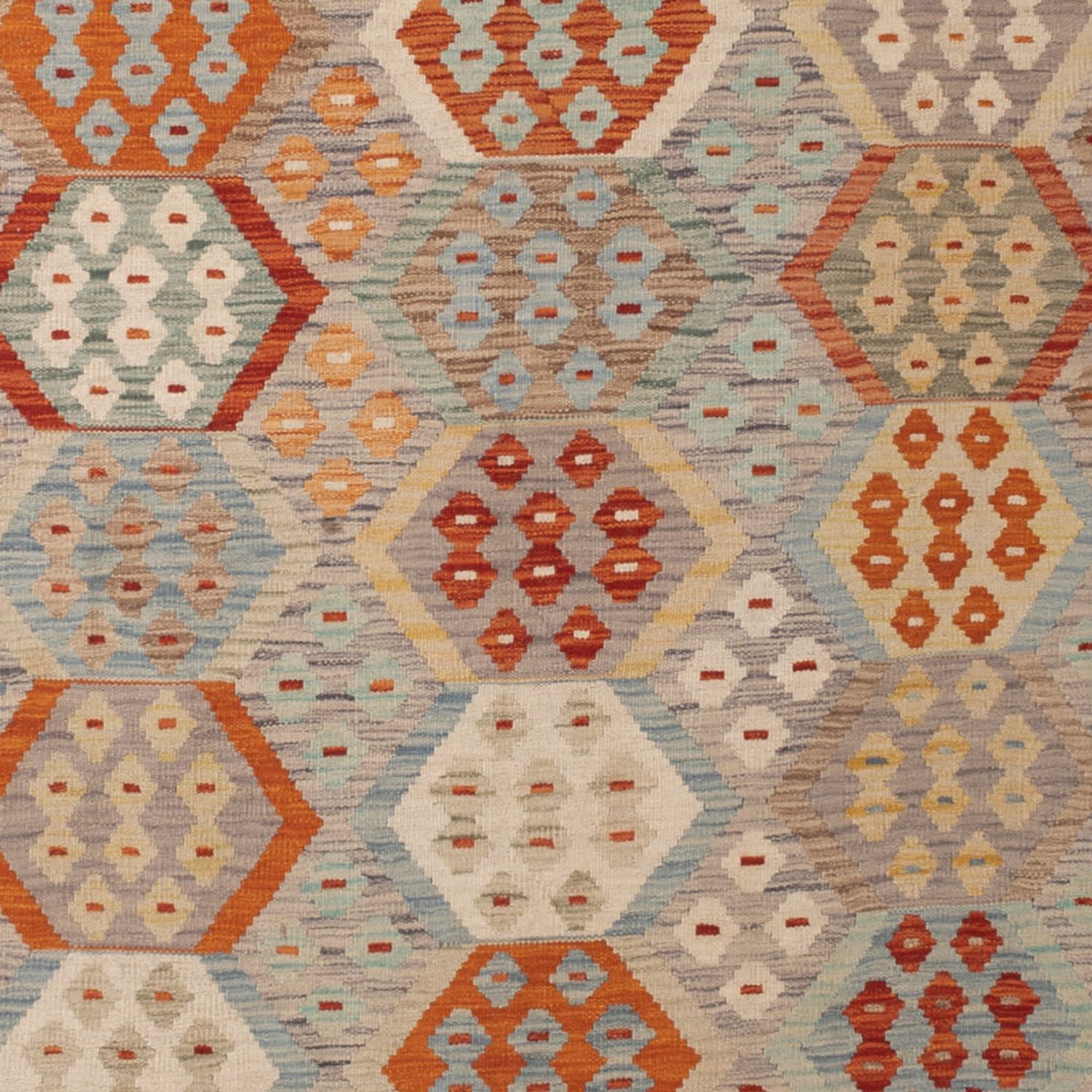 Kelim Rug - Splash - 339 x 253 cm - colorful