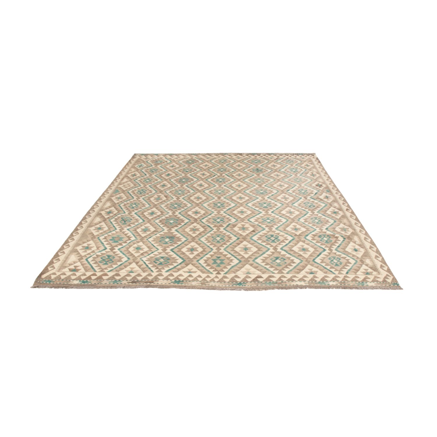 Kelim Rug - Splash - 300 x 257 cm - natural