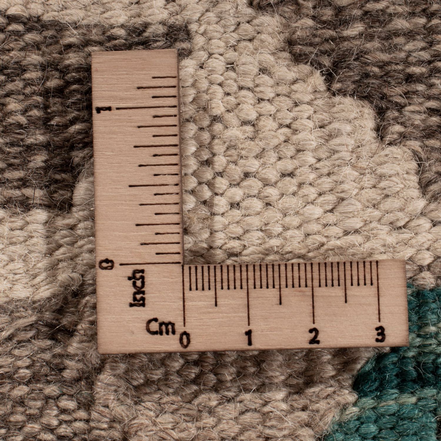 Kelim Rug - Splash - 300 x 257 cm - natural