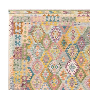 Kelim Rug - Splash - 375 x 303 cm - colorful