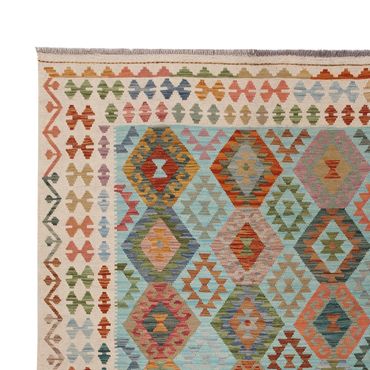 Kelim Rug - Splash - 347 x 258 cm - colorful