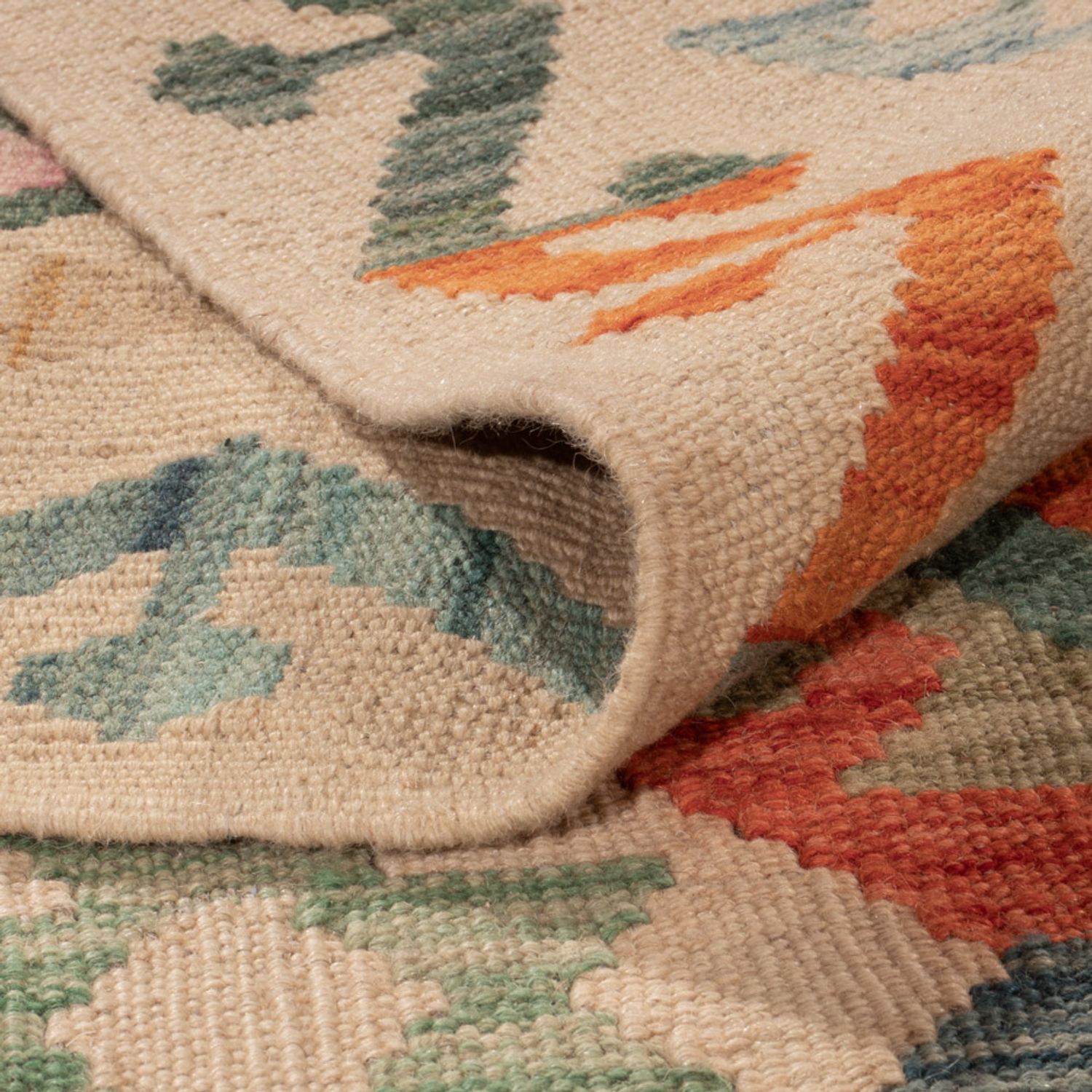 Kelim Rug - Splash - 348 x 259 cm - colorful