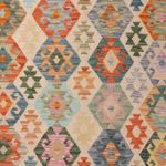 Kelim Rug - Splash - 348 x 259 cm - colorful