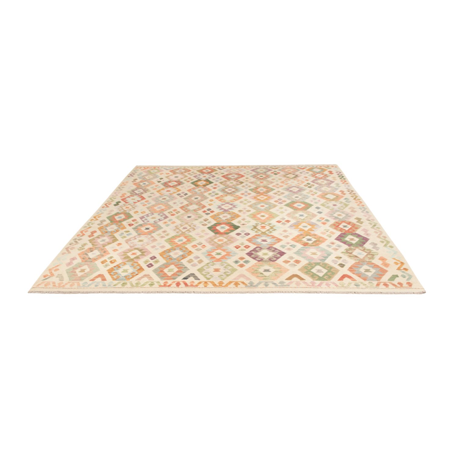 Kelim Rug - Splash - 290 x 252 cm - colorful