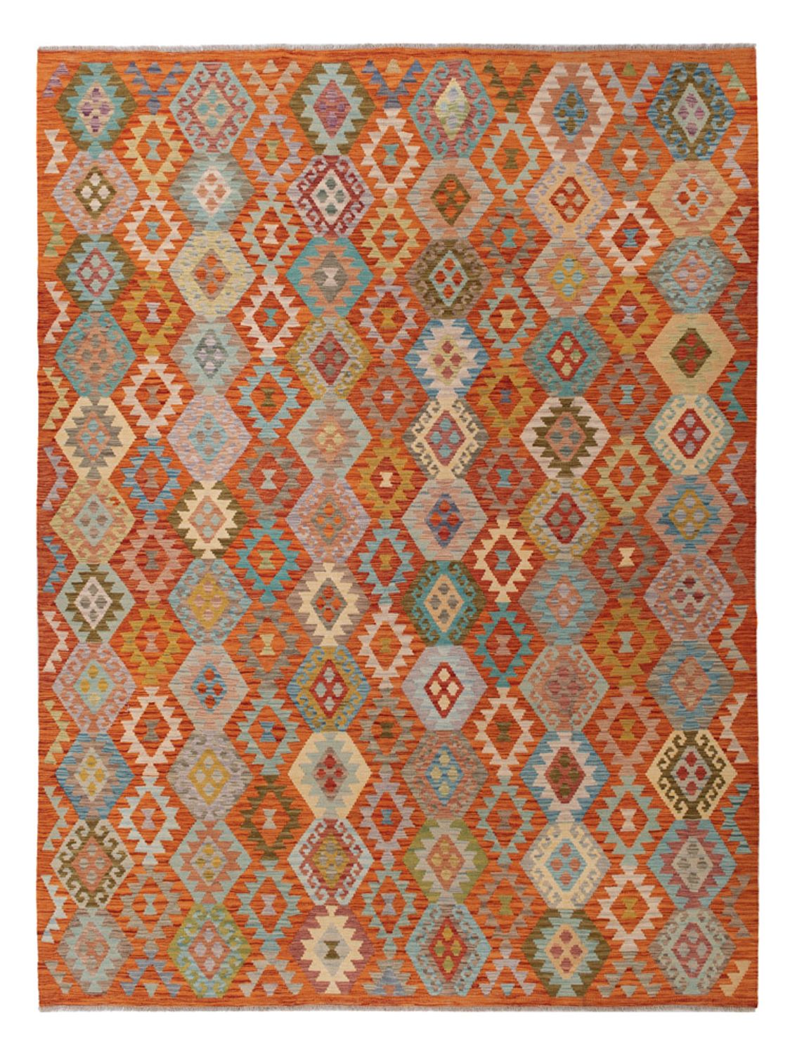 Kelim Rug - Splash - 345 x 252 cm - colorful