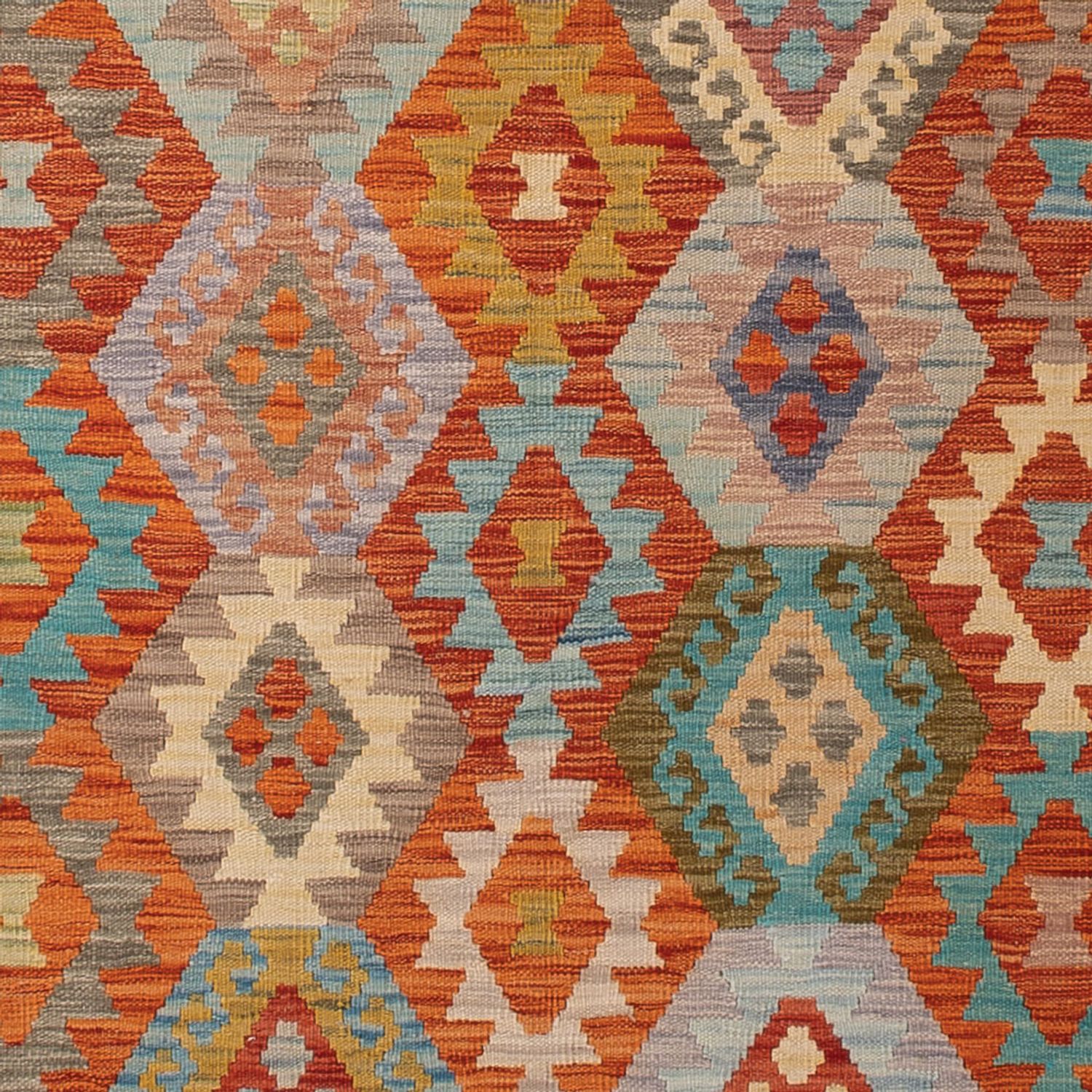 Kelim Rug - Splash - 345 x 252 cm - colorful