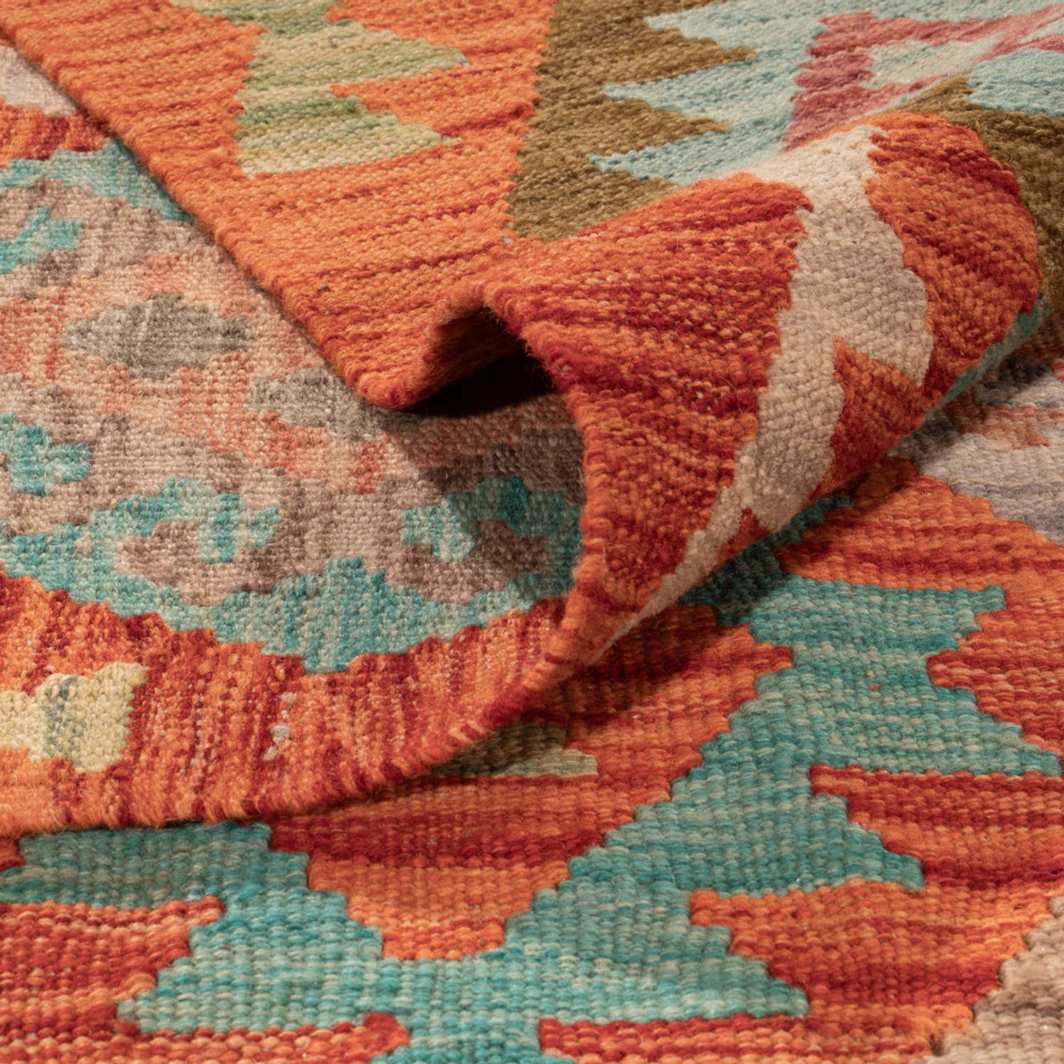 Kelim Rug - Splash - 345 x 252 cm - colorful