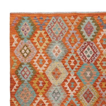 Kelim Rug - Splash - 345 x 252 cm - colorful