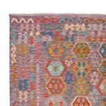 Kelim Rug - Splash - 335 x 257 cm - colorful