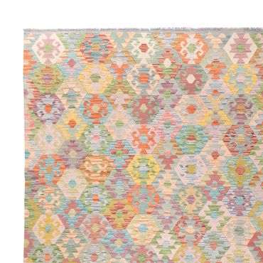 Kelim Rug - Splash - 392 x 323 cm - colorful