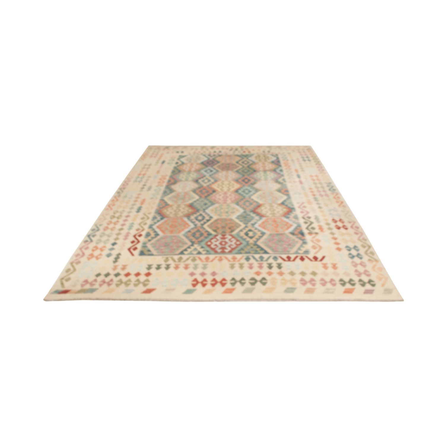 Kelim Rug - Splash - 345 x 237 cm - colorful