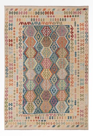 Kelim Rug - Splash - 345 x 237 cm - colorful