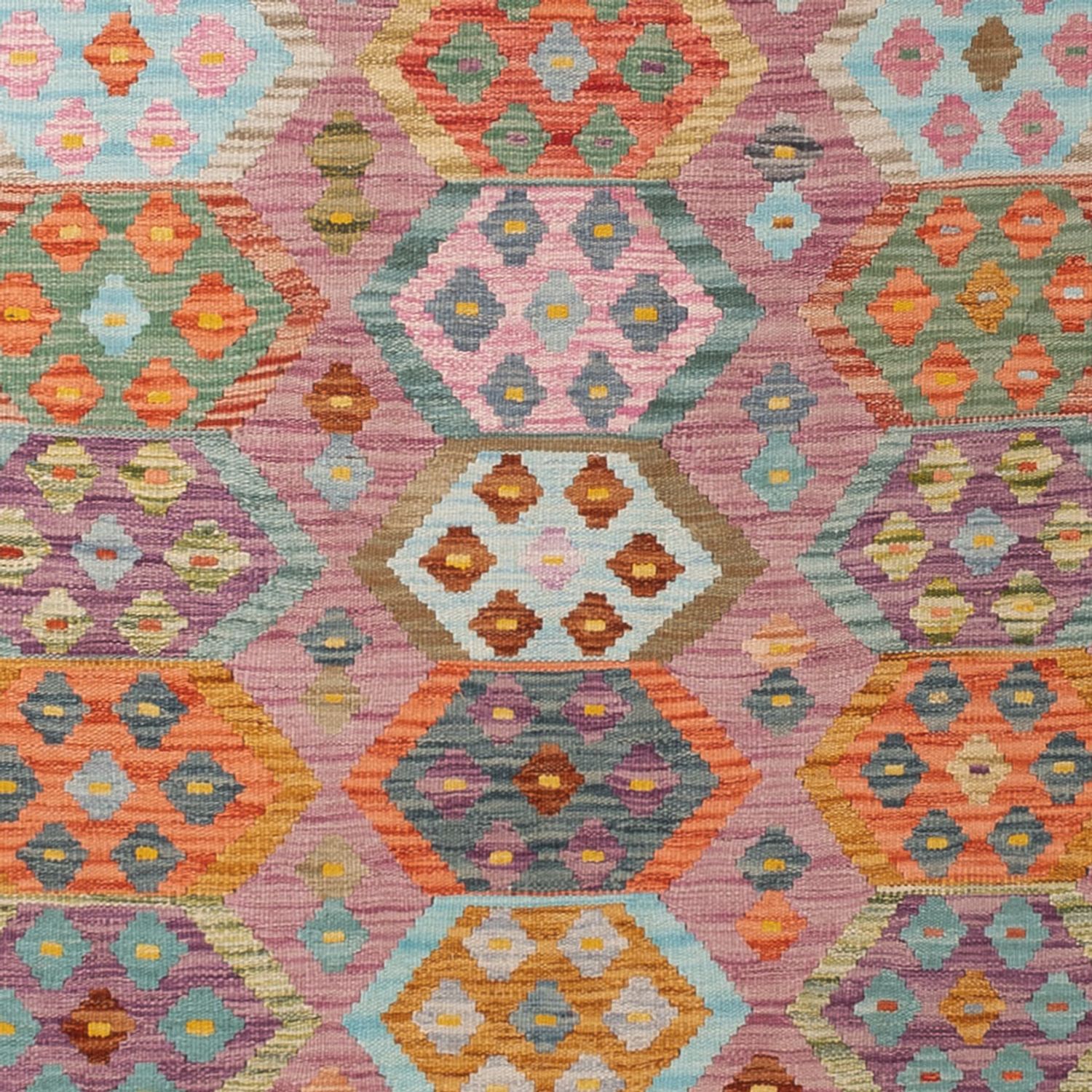 Kelim Rug - Splash - 347 x 252 cm - colorful