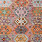 Kelim Rug - Splash - 347 x 252 cm - colorful