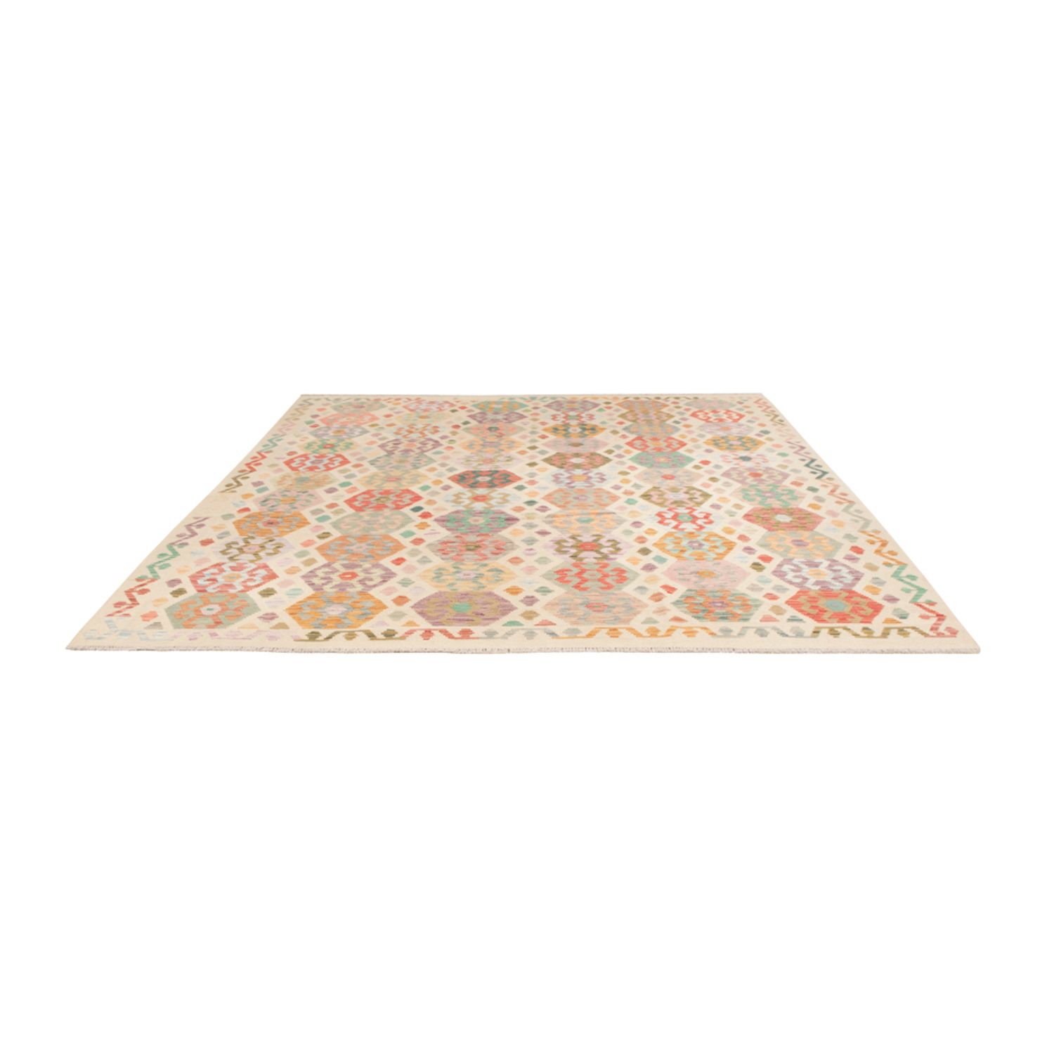 Kelim Rug - Splash - 296 x 252 cm - colorful