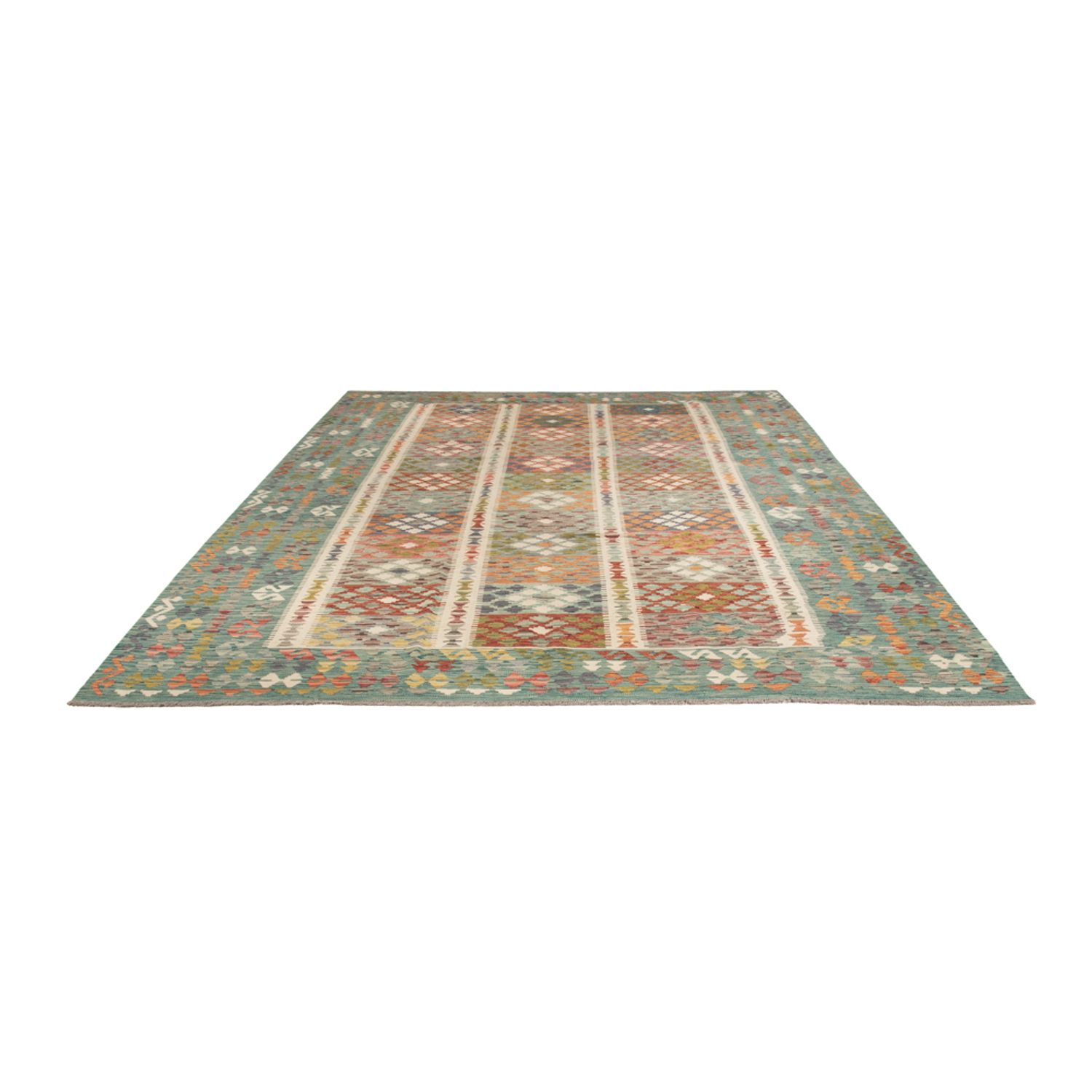 Kelim Rug - Splash - 352 x 251 cm - colorful