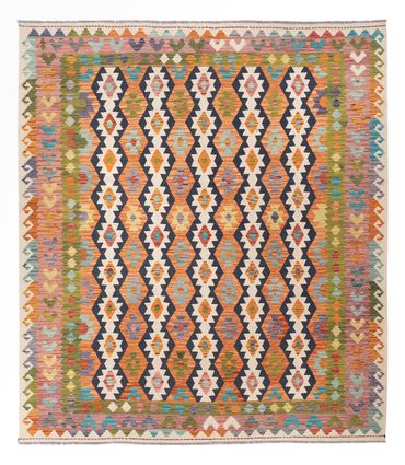 Kelim Rug - Splash - 299 x 261 cm - colorful