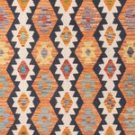 Kelim Rug - Splash - 299 x 261 cm - colorful