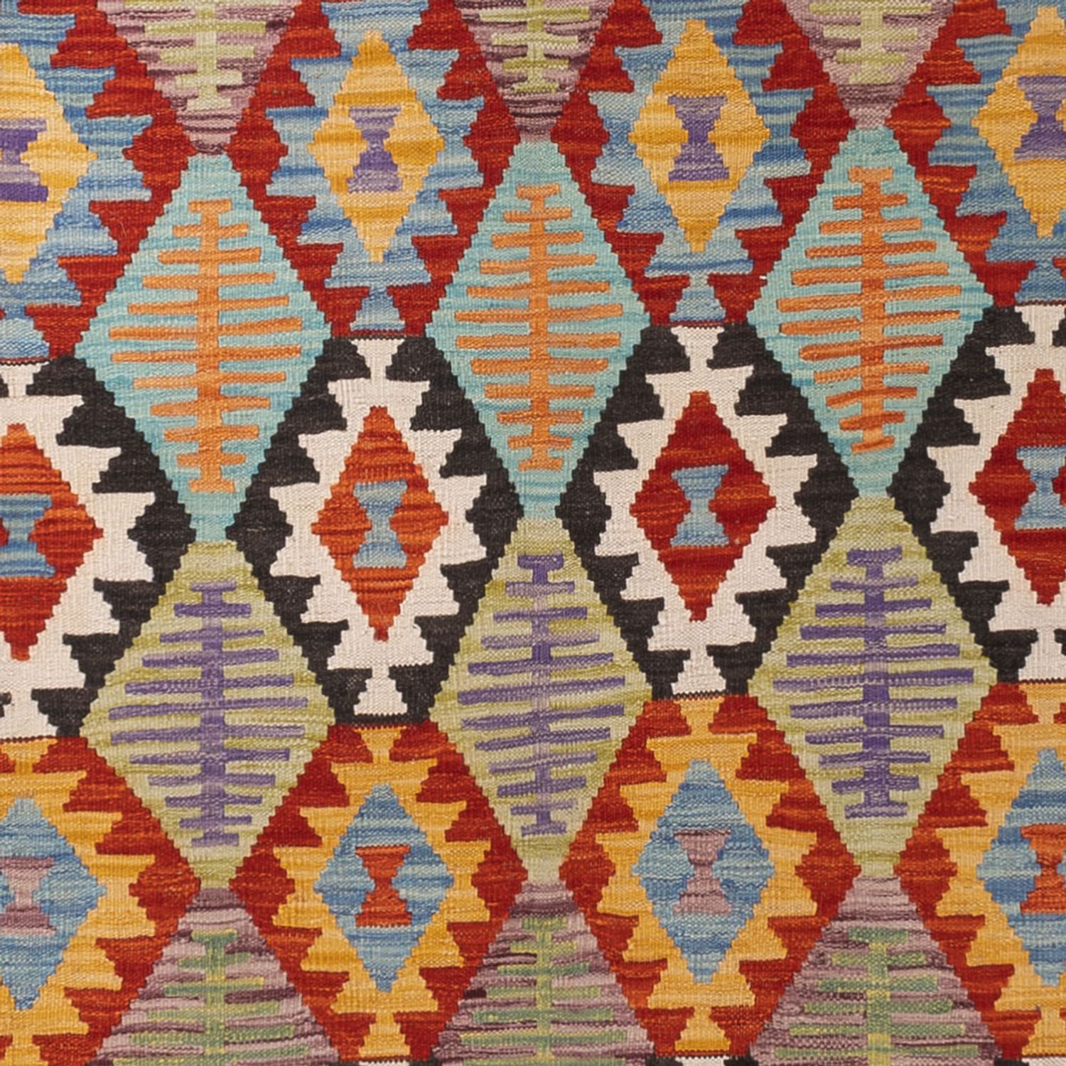 Kelim Rug - Splash - 348 x 255 cm - colorful