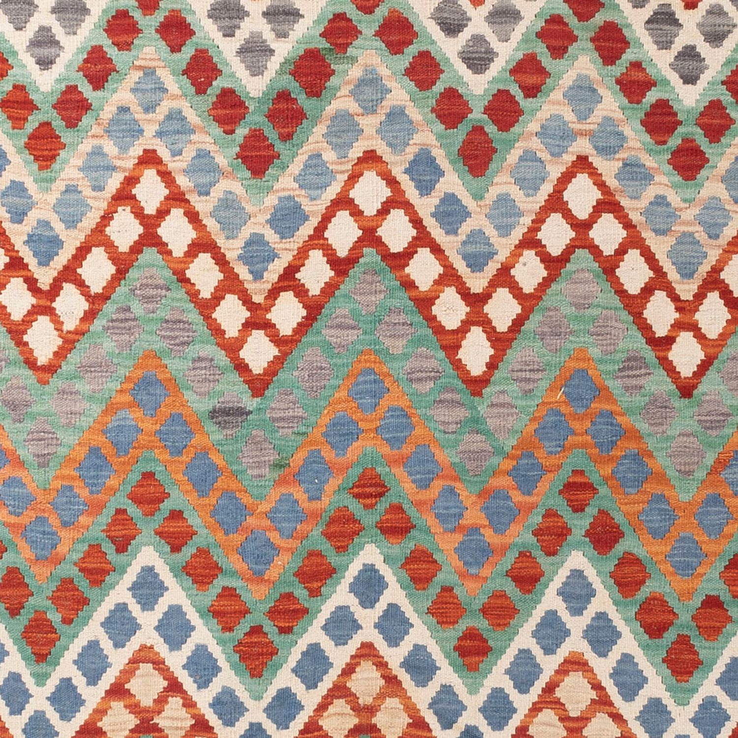 Kelim Rug - Splash - 285 x 263 cm - colorful