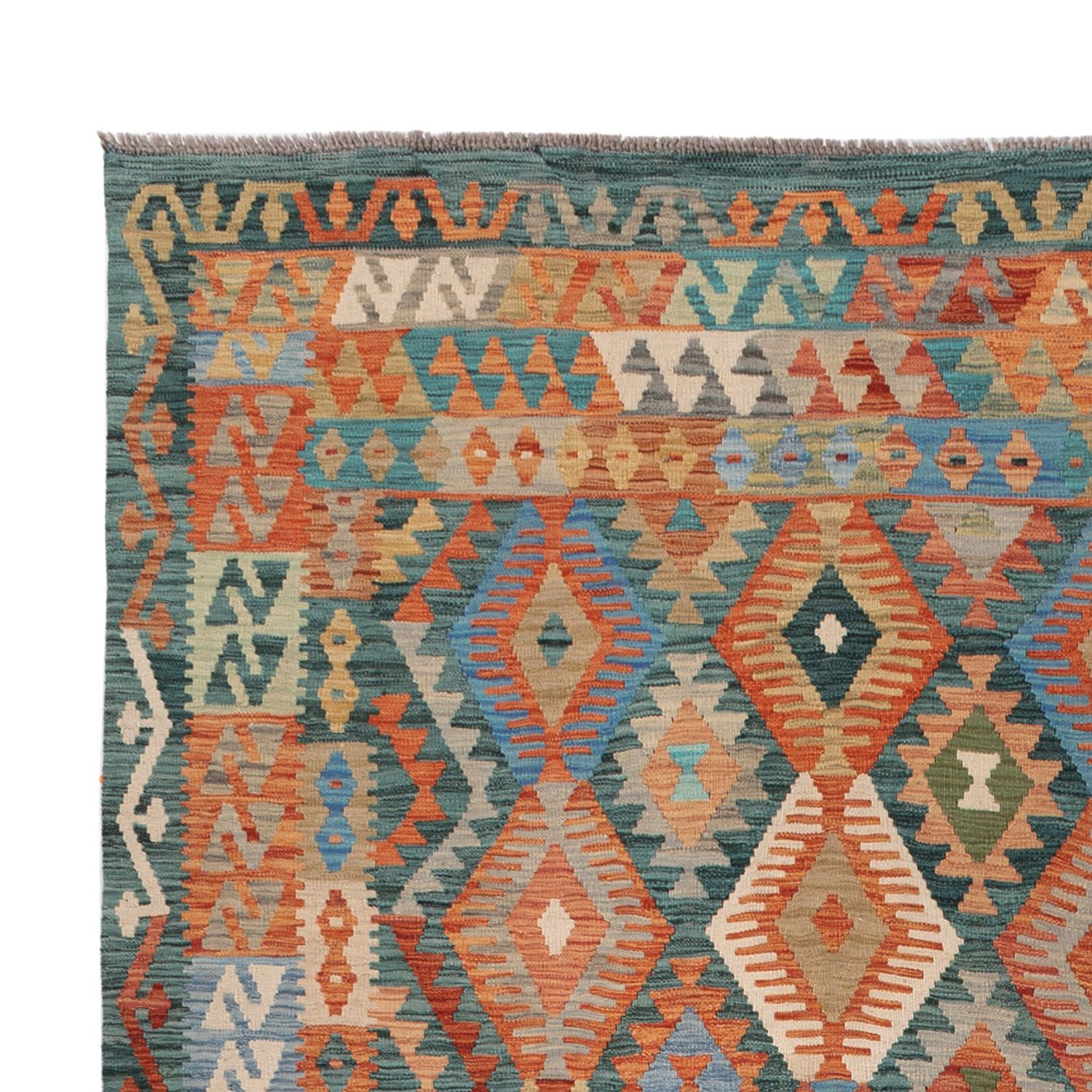 Kelim Rug - Splash - 353 x 251 cm - colorful