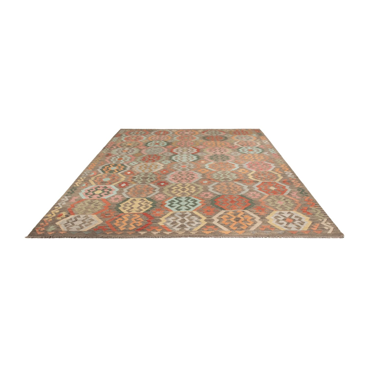 Kelim Rug - Splash - 353 x 247 cm - colorful