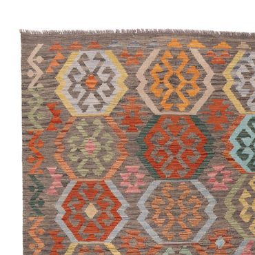 Kelim Rug - Splash - 353 x 247 cm - colorful