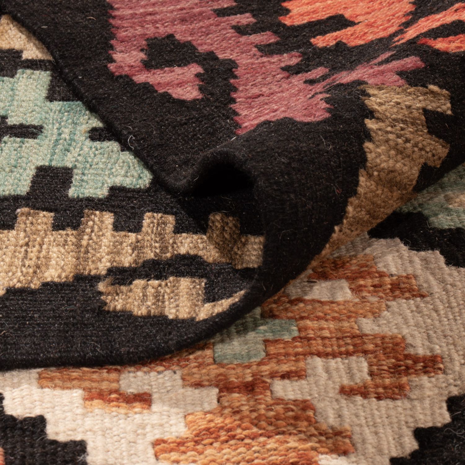Kelim Rug - Splash - 364 x 261 cm - colorful