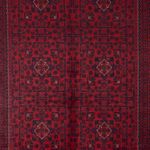 Runner Afghan Rug - Kunduz - 385 x 148 cm - red