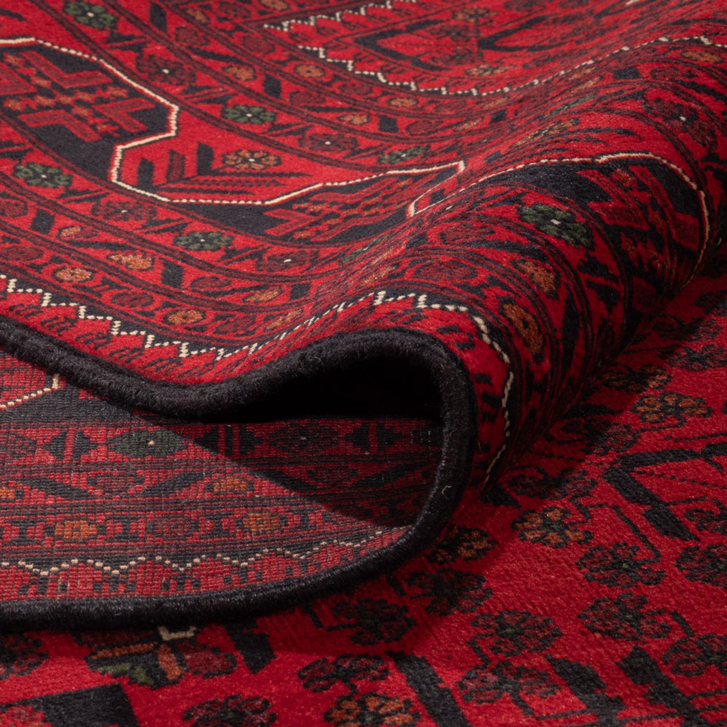 Afghan Rug - Kunduz - Royal - 350 x 246 cm - red
