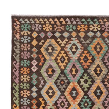 Kelim Rug - Splash - 347 x 245 cm - colorful