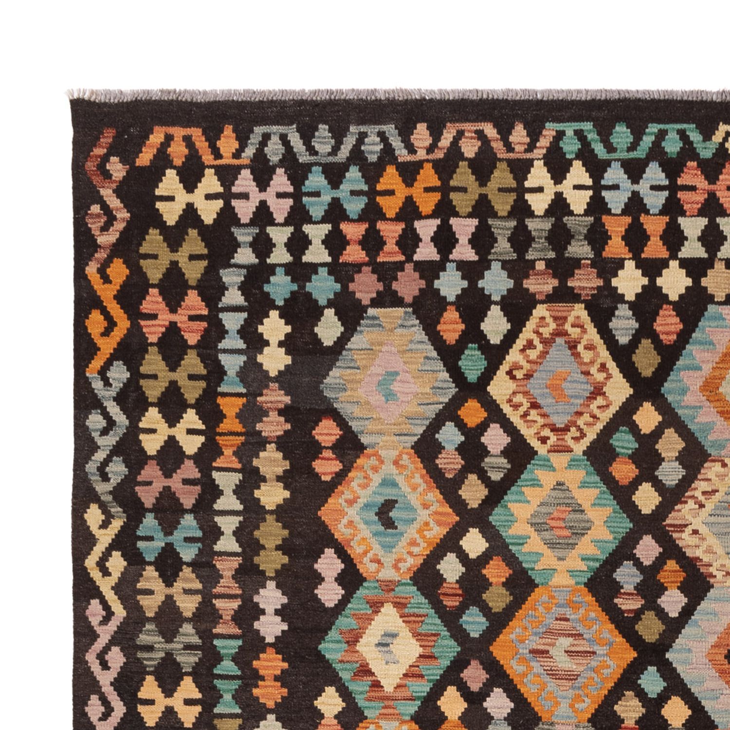 Kelim Rug - Splash - 344 x 250 cm - colorful