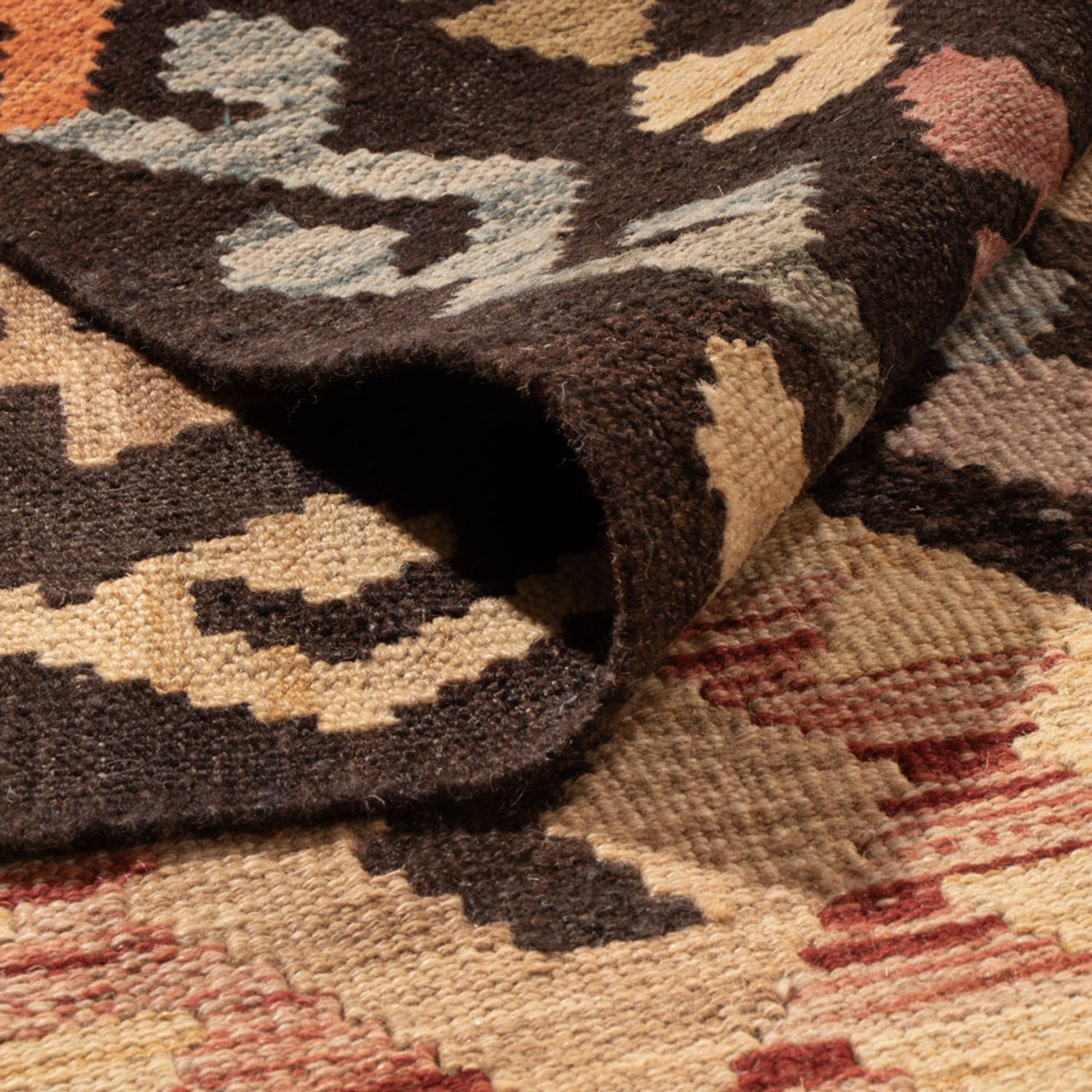 Kelim Rug - Splash - 344 x 250 cm - colorful