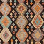 Kelim Rug - Splash - 344 x 250 cm - colorful