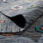 Kelim Rug - Splash - 352 x 243 cm - blue