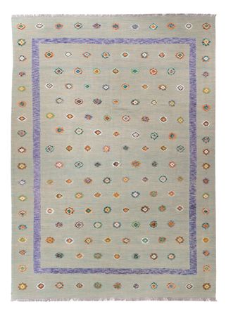 Kelim Rug - Splash - 357 x 256 cm - grey