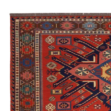 Kelim Rug - Oriental - Soumak - 282 x 198 cm - red