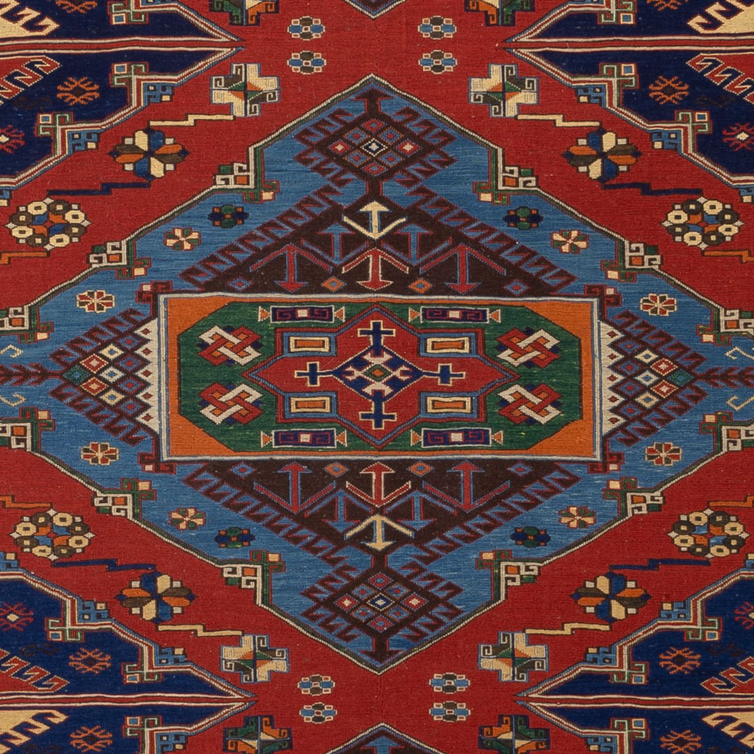 Kelim Rug - Oriental - Soumak - 281 x 203 cm - red