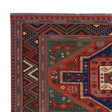 Kelim Rug - Oriental - Soumak - 276 x 205 cm - red