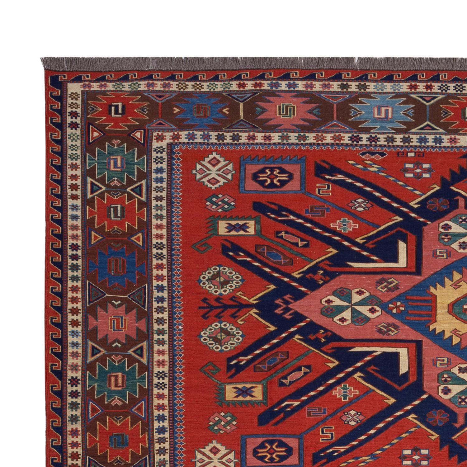 Kelim Rug - Oriental - Soumak - 292 x 218 cm - red