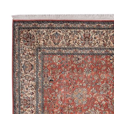 Silk Rug - Kashmir Silk - 268 x 184 cm - light red