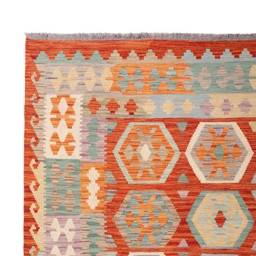 Kelim Rug - Splash - 298 x 206 cm - multicolored