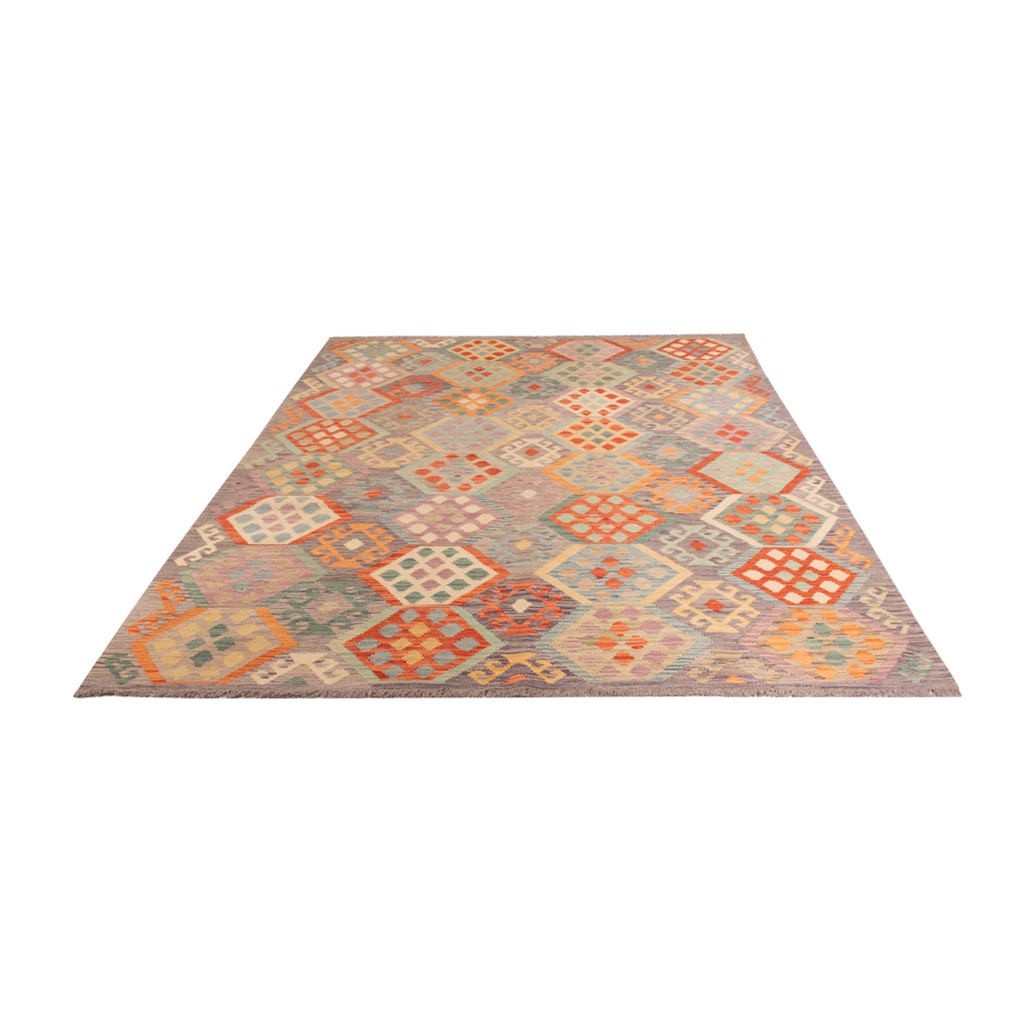 Kelim Rug - Splash - 293 x 193 cm - multicolored