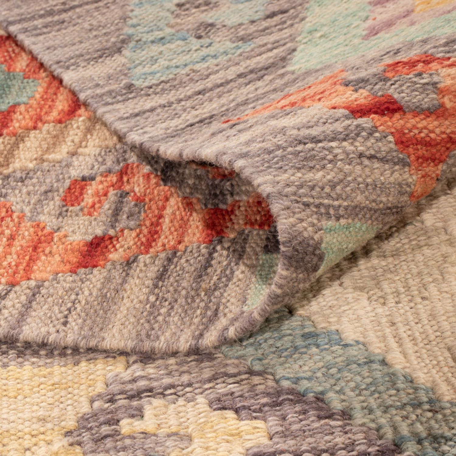 Kelim Rug - Splash - 298 x 199 cm - multicolored