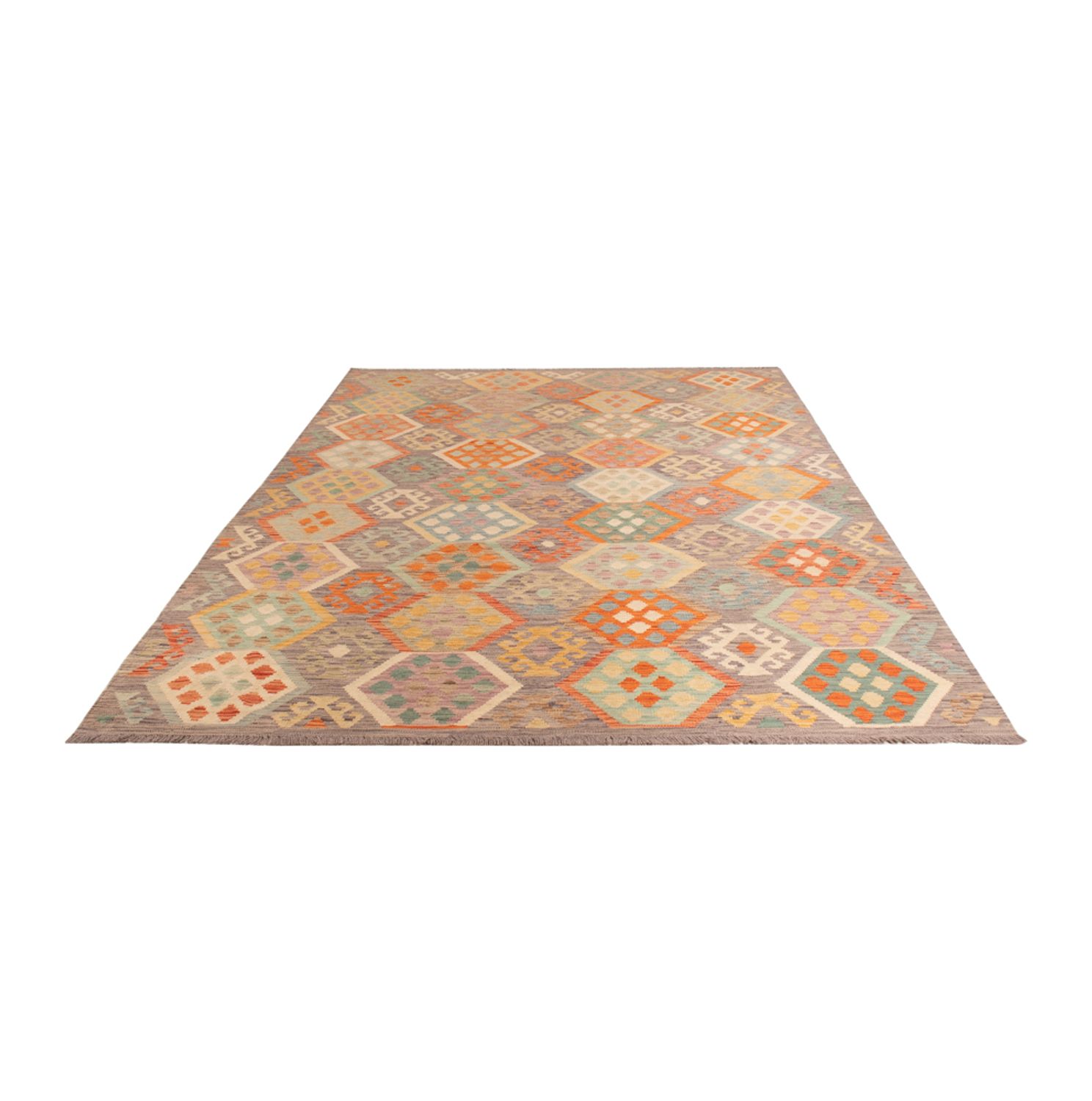Kelim Rug - Splash - 298 x 199 cm - multicolored