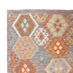 Kelim Rug - Splash - 298 x 199 cm - multicolored