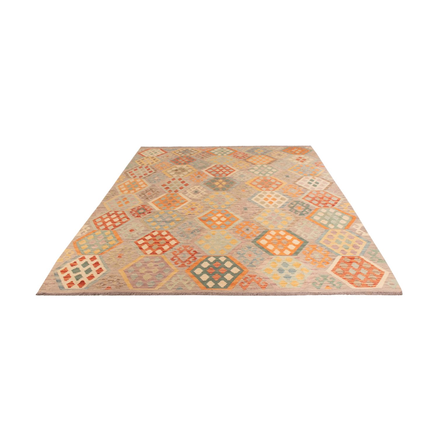 Kelim Rug - Splash - 298 x 207 cm - multicolored