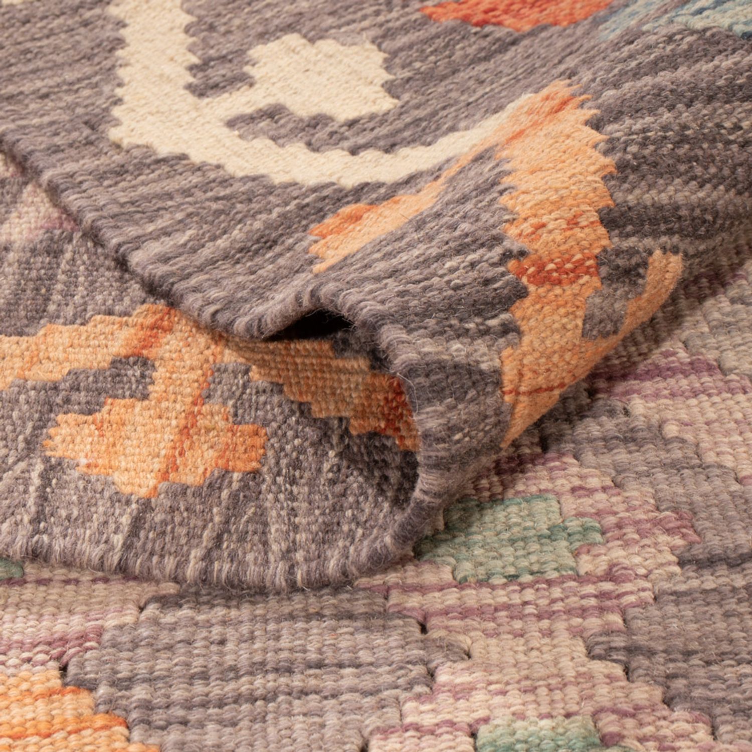 Kelim Rug - Splash - 296 x 205 cm - multicolored
