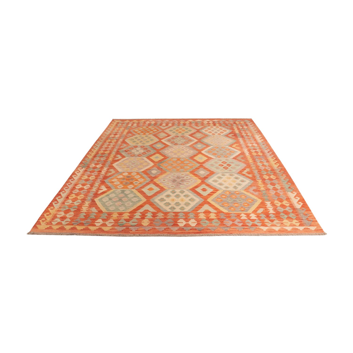 Kelim Rug - Splash - 289 x 200 cm - multicolored